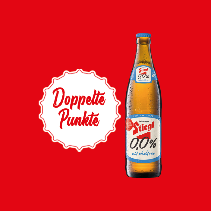 Doppelte Punkte - Stiegl 0,0% Alkoholfrei