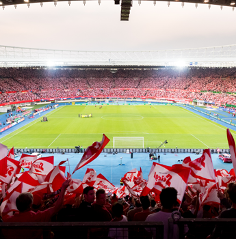 Stimmung pur! Im vollen Stadion mit dem ÖFB!