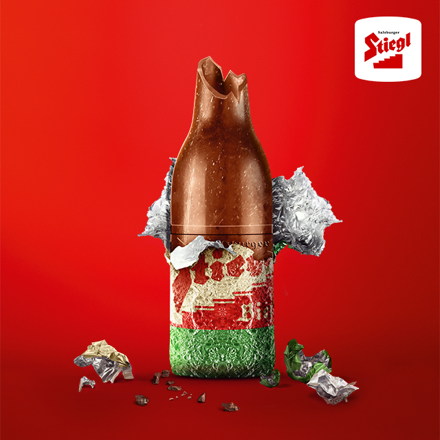 Stiegl Schokobierflasche