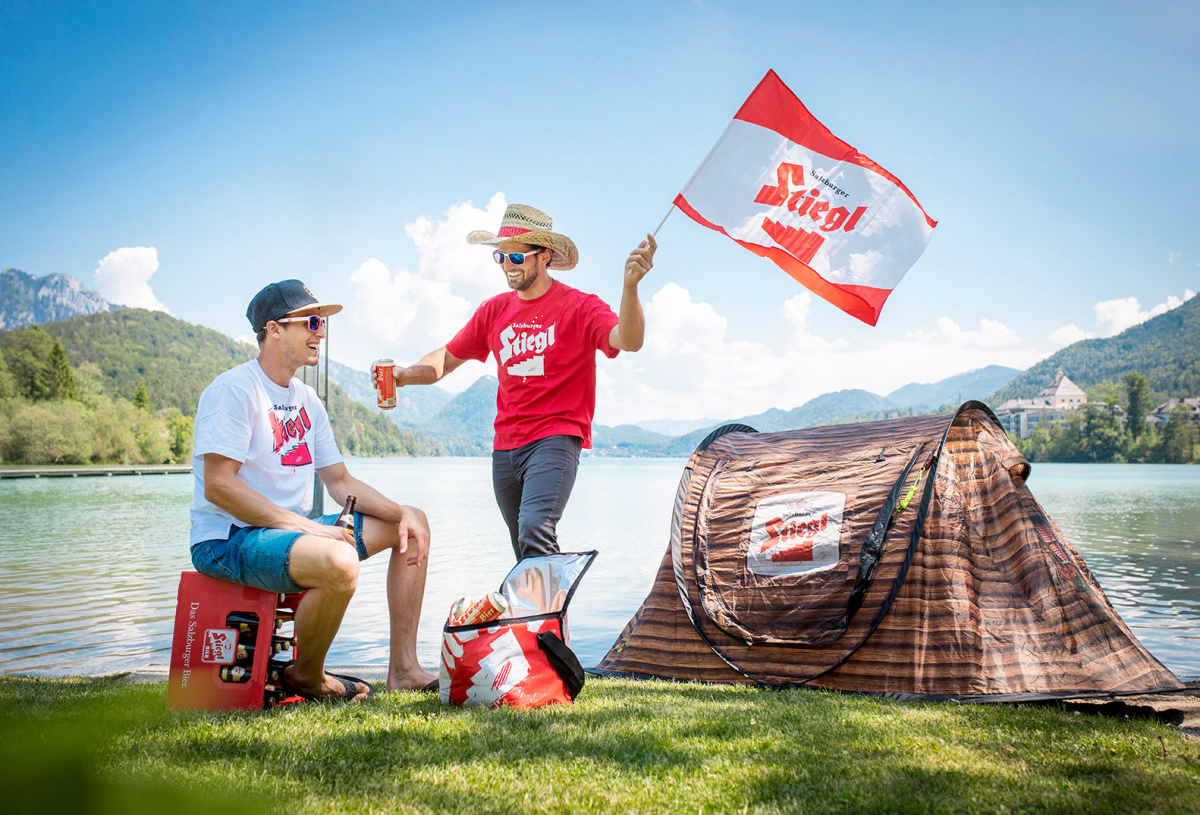 Auto Außenspiegel Fahne Set Österreich Austria Bikini Flagge EM