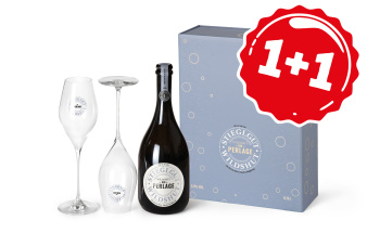Geschenkverpackung mit Flasche