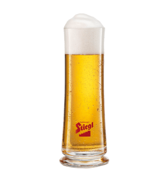 Stiegl-Becher, Glas