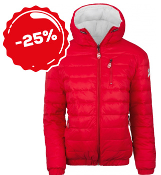 Daunenjacke rot