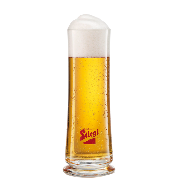 Stiegl-Becher, Glas